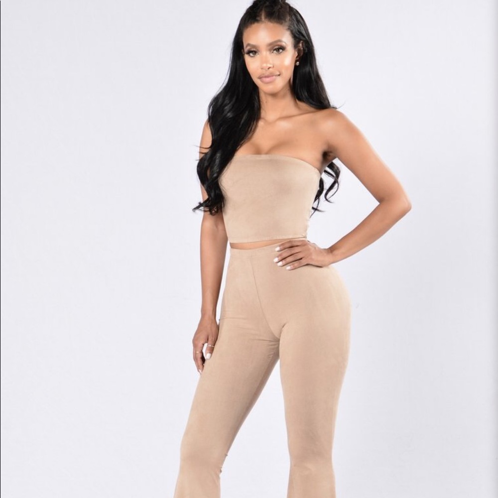 Tan 2 Piece Set